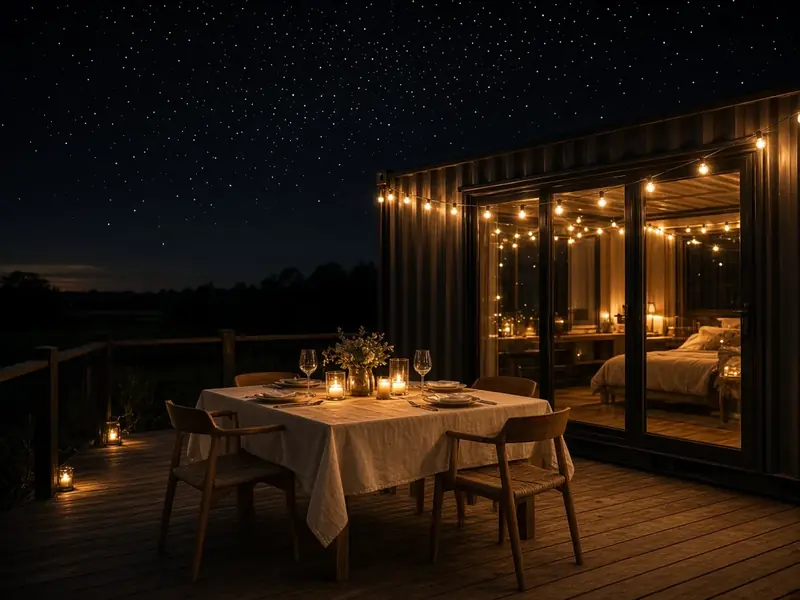 Luxe Glamtainer Out of the Box aan de jachthaven in Warns